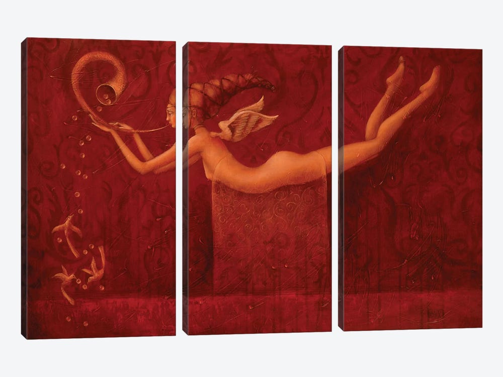 Song Of Angel by Eduard Zentsik 3-piece Canvas Art