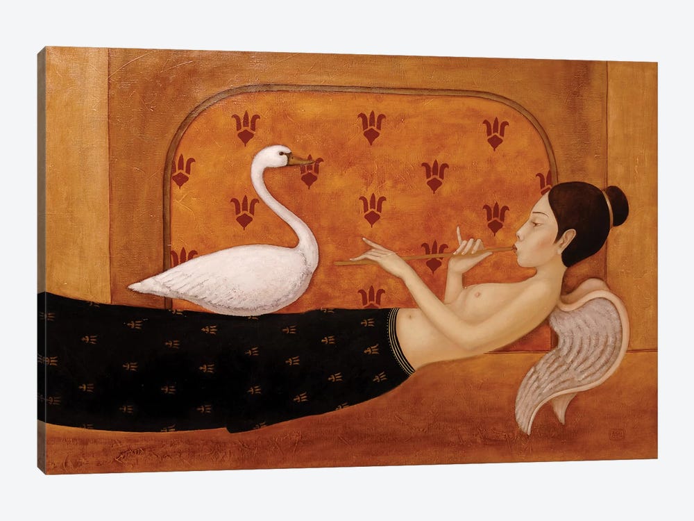 Angel Ad The Swan by Eduard Zentsik 1-piece Art Print