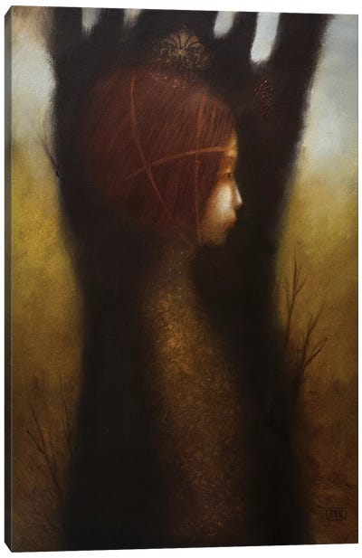 The Girl In A Dream Canvas Art Print - Eduard Zentsik