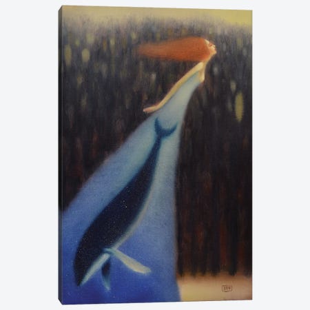 Whale In The Heart Canvas Print #EZE60} by Eduard Zentsik Canvas Art Print