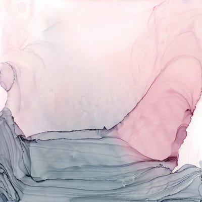 Blush & Gray Ripples by Elizabeth Karlson framed wall art