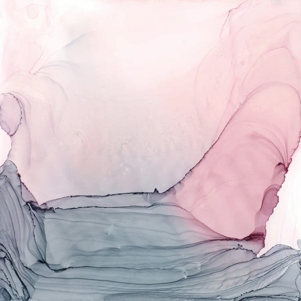 Elizabeth Karlson: Blush & Gray Ripples by Elizabeth Karlson