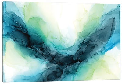 Dramatic Lime Canvas Art Print - Elizabeth Karlson