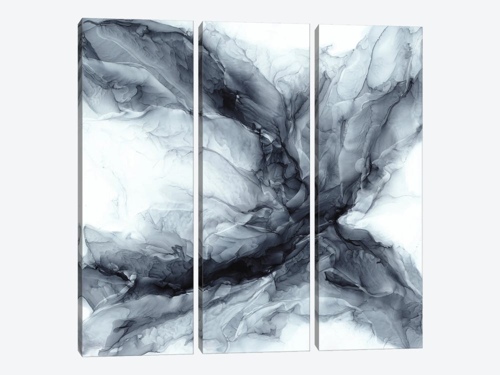 Holo Chaos Base Painting by Elizabeth Karlson 3-piece Canvas Art