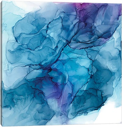 Neptune Canvas Art Print - Alcohol Ink Art