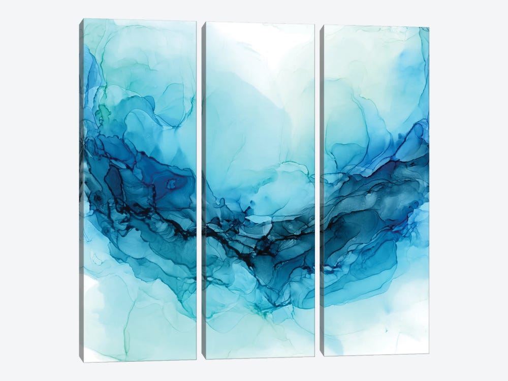Ocean Paddle by Elizabeth Karlson 3-piece Canvas Wall Art