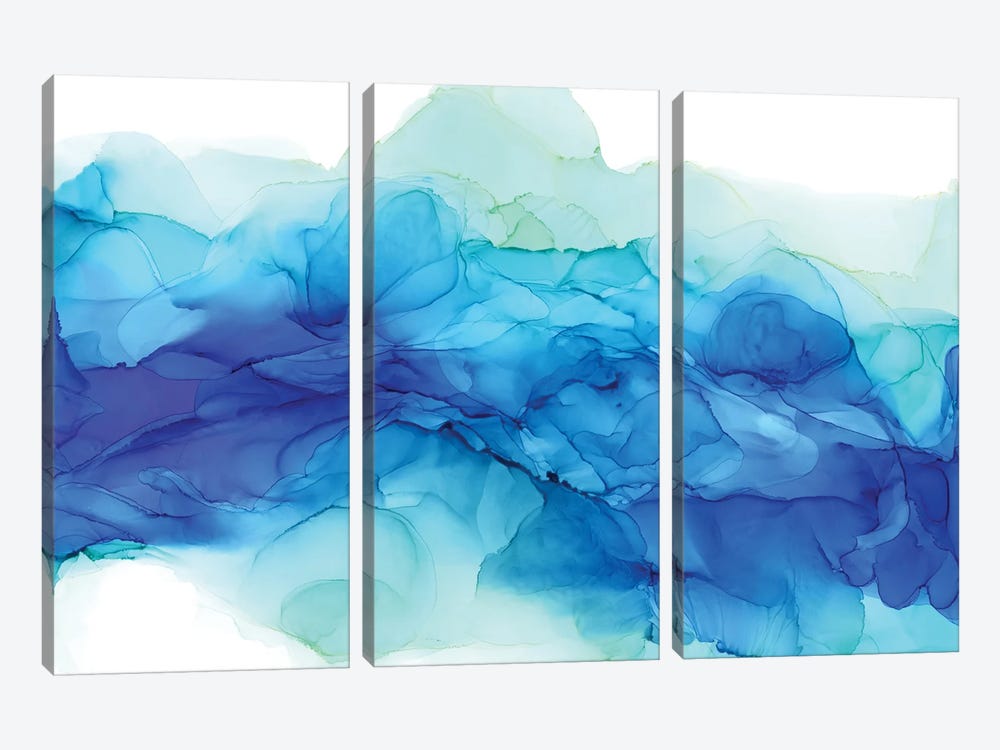 Ocean Tides by Elizabeth Karlson 3-piece Canvas Print