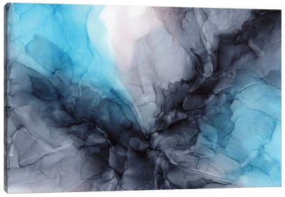 Aqua Drama Canvas Art Print - Elizabeth Karlson