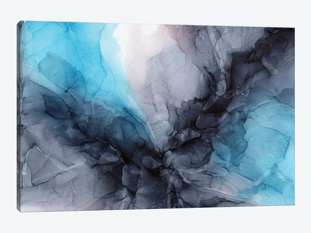 Aqua Drama by Elizabeth Karlson 1-piece Canvas Art Print