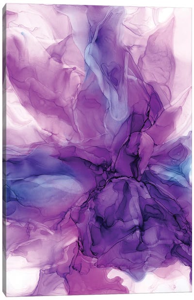 Purple Power II Canvas Art Print - Purple Abstract Art