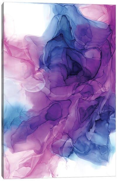 Purple Power III Canvas Art Print - Alcohol Ink Art
