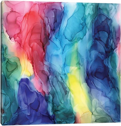 Rainbow Blends Canvas Art Print - Elizabeth Karlson