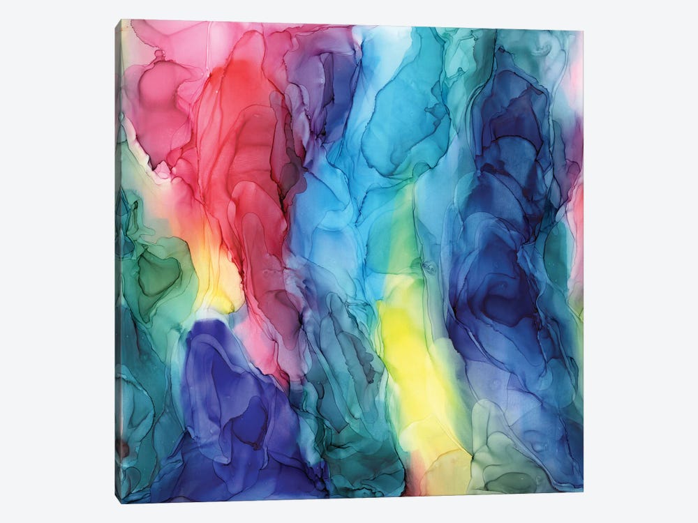 Rainbow Blends by Elizabeth Karlson 1-piece Canvas Artwork