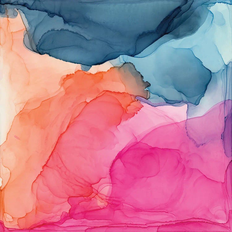 Tropical Bliss Abstract by Elizabeth Karlson wall art