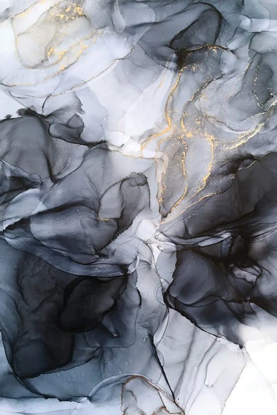 Elizabeth Karlson: Calm But Dramatic Light Monochromatic Abstract by Elizabeth Karlson