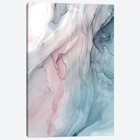 Calm Pastel Flow Light Abstract Painting Canvas Print #EZK59} by Elizabeth Karlson Canvas Art