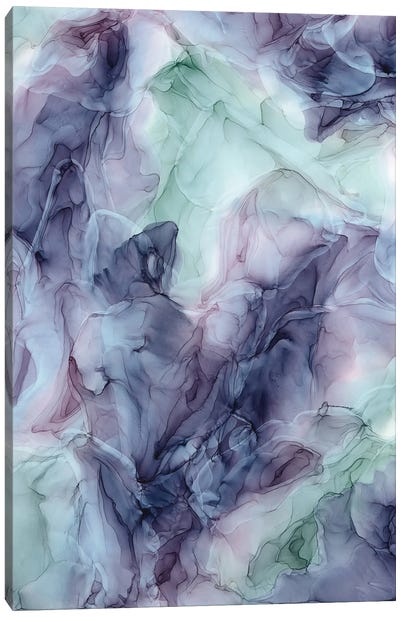 Awakening Canvas Art Print - Purple Abstract Art