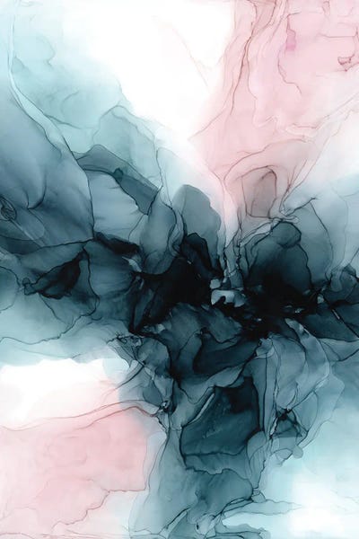 Blush & Deep Water Blue by Elizabeth Karlson canvas print