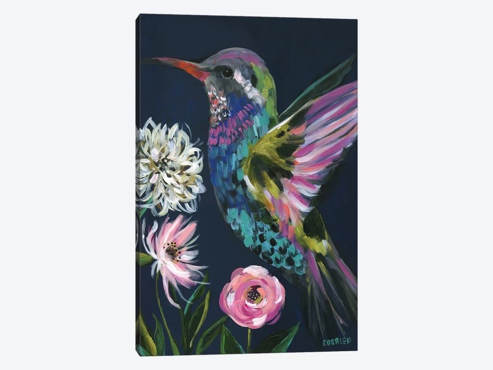 Boho Hummingbird by Elizabeth O'Brien 1-piece Canvas Artwork