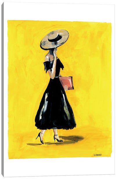 Fashion Girl 1950s Canvas Art Print - Elizabeth O'Brien