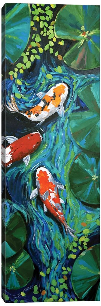 Wandering Canvas Art Print - Koi Fish Art