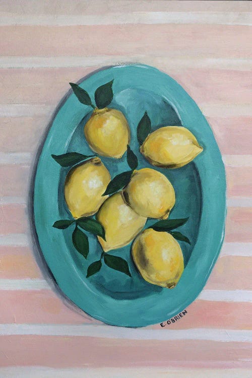 Lemons On Plate