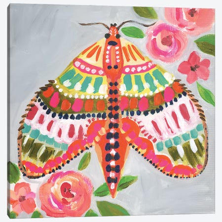 Boho Butterfly Canvas Print #EZO9} by Elizabeth O'Brien Canvas Artwork