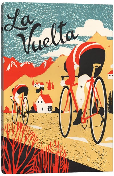 La Vuelta, 2015 Canvas Art Print - Bicycle Art