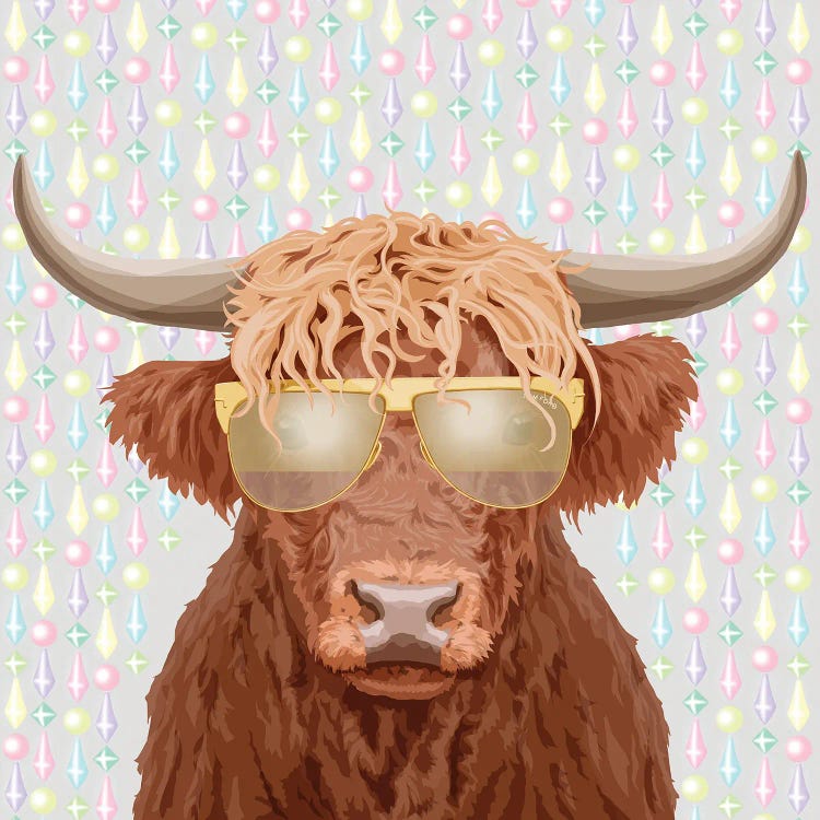 Ox In Tom Ford Glasses by Elizaveta Molchanova wall art