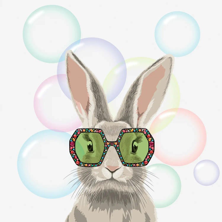 Winter Bunny In Gucci Glasses