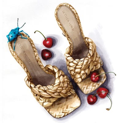 Bast Shoes by Elizaveta Molchanova acrylic art print