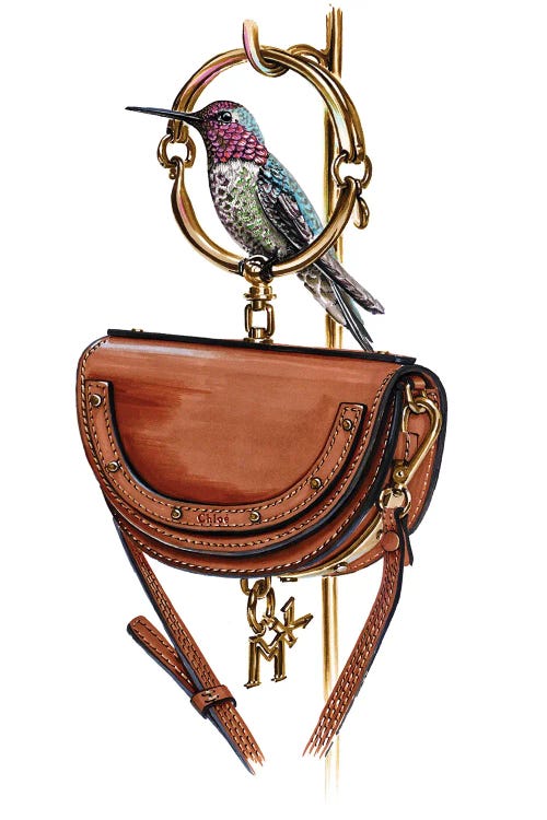 Chloe Bag With Hammingbird