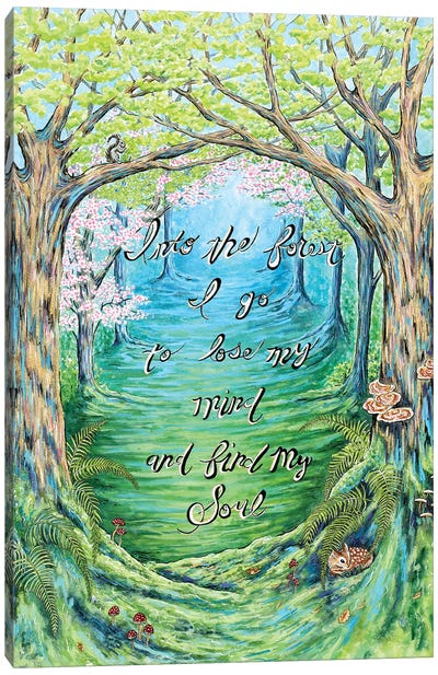 Into The Forest Canvas Art Print - Michelle Faber