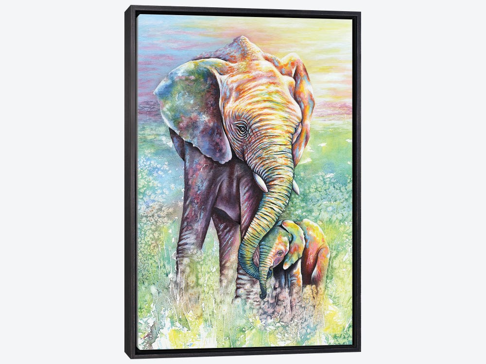 Baby Elephant Colorful Art For Kids 5 Panels B Canvas Prints Wall Art –  UnixCanvas