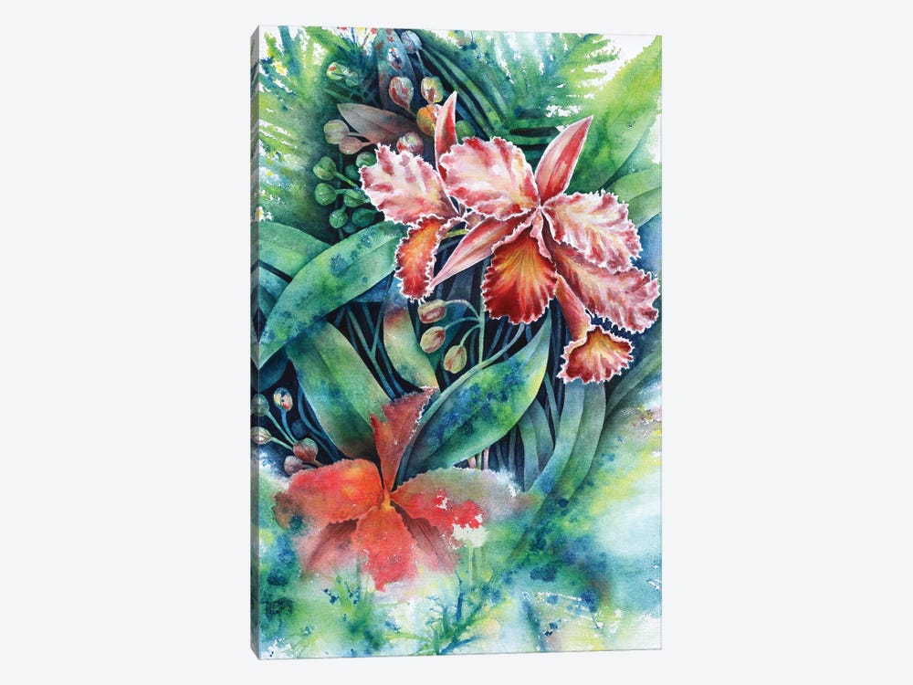 Red Orchid 1-piece Canvas Art Print