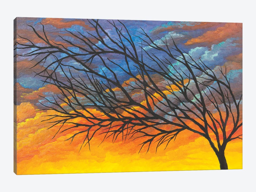 Sunset Tree by Michelle Faber 1-piece Canvas Art