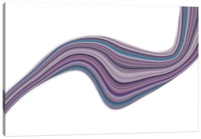 Fluid Violet Canvas Art Print - Faded Boundaries