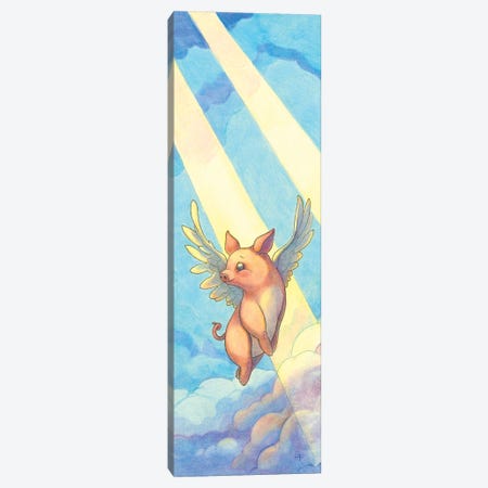 Pigs Might Fly Canvas Print #FAI100} by Might Fly Art & Illustration Canvas Print