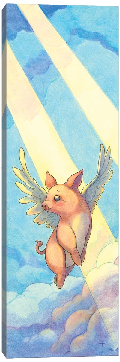 Pigs Might Fly Canvas Art Print - Wings Art