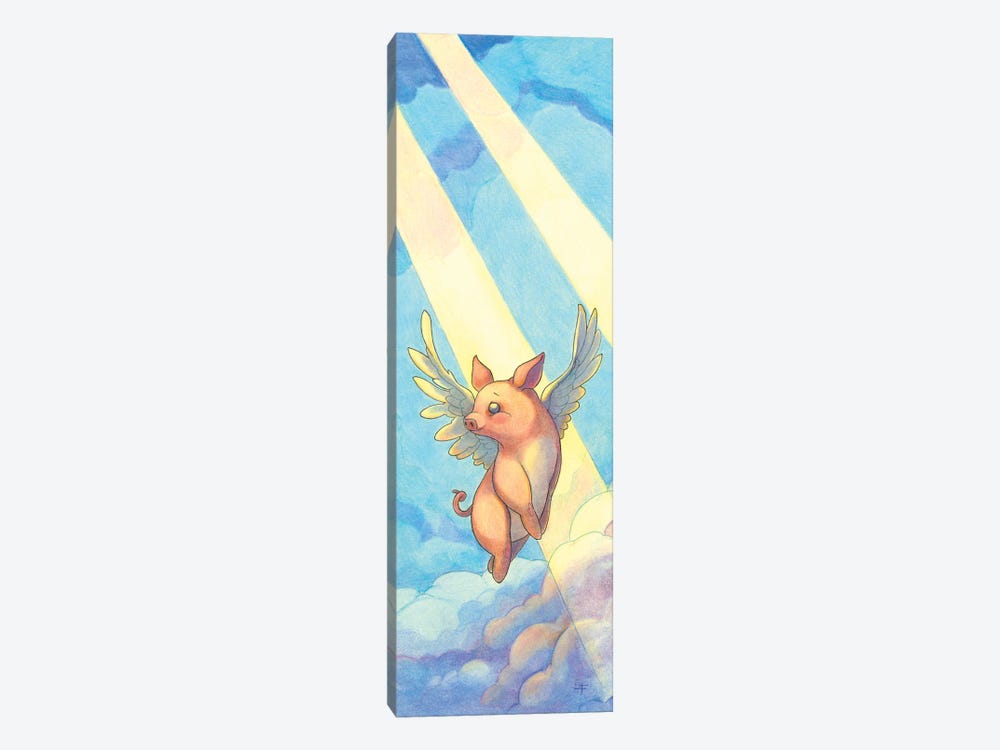 Pigs Might Fly by Might Fly Art & Illustration 1-piece Canvas Artwork