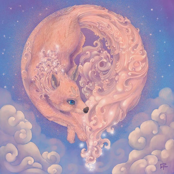 Kids Astronomy & Space Art: Moonlight by Might Fly Art & Illustration