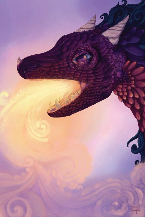 Fire by Might Fly Art & Illustration wall art