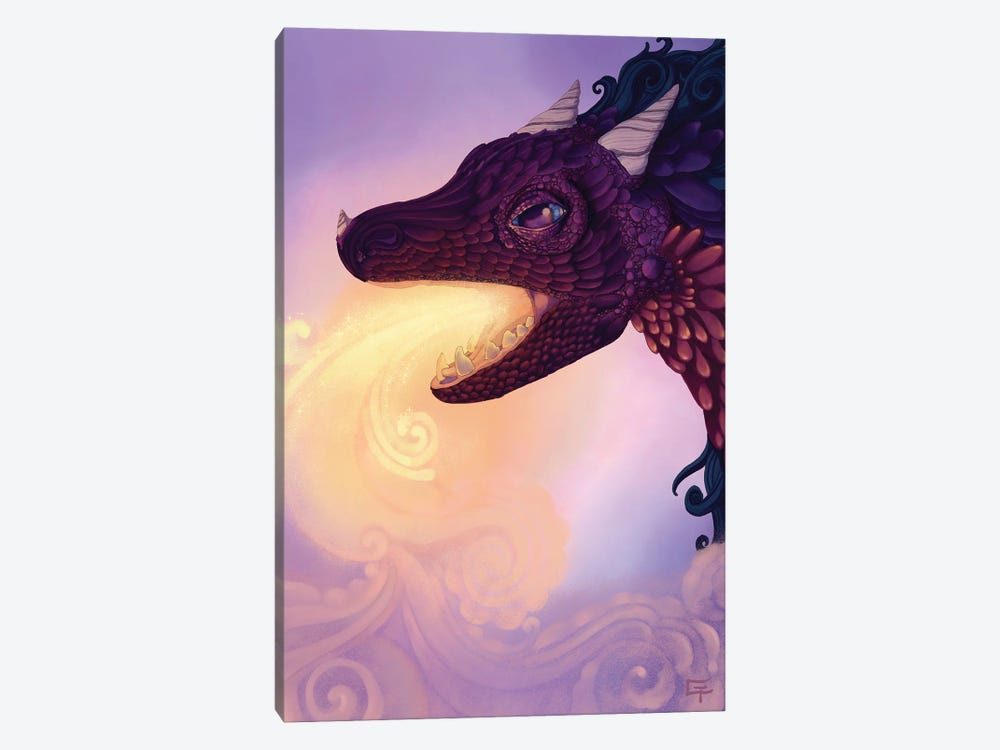 Fire by Might Fly Art & Illustration 1-piece Canvas Wall Art
