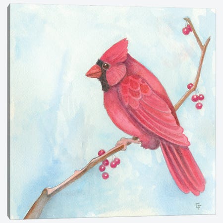 Cardinal Canvas Print #FAI115} by Might Fly Art & Illustration Art Print