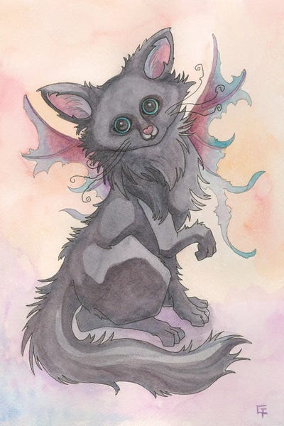 Dawn Cat by Might Fly Art & Illustration art print