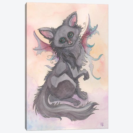 Dawn Cat Canvas Print #FAI119} by Might Fly Art & Illustration Canvas Artwork