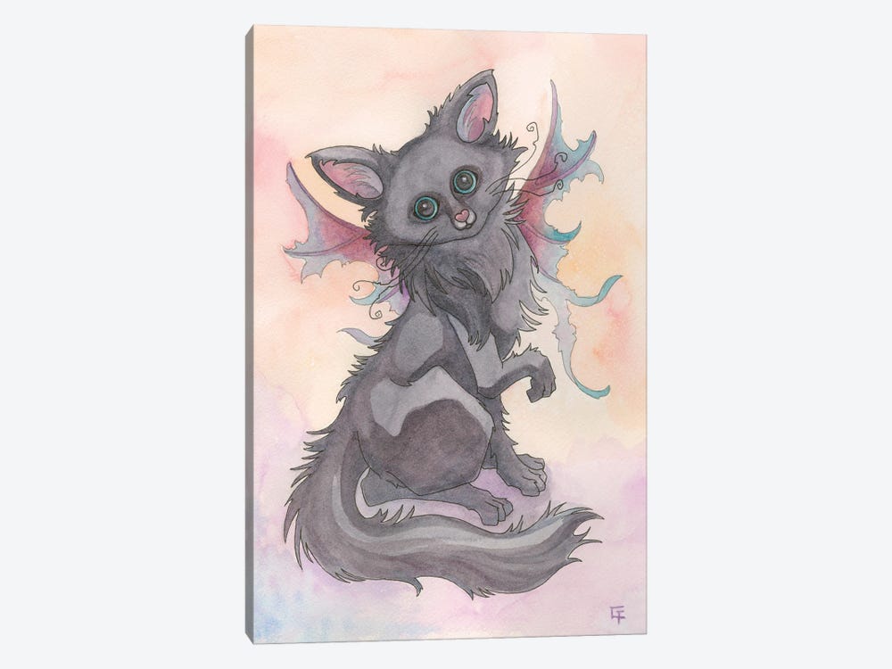 Dawn Cat by Might Fly Art & Illustration 1-piece Canvas Artwork