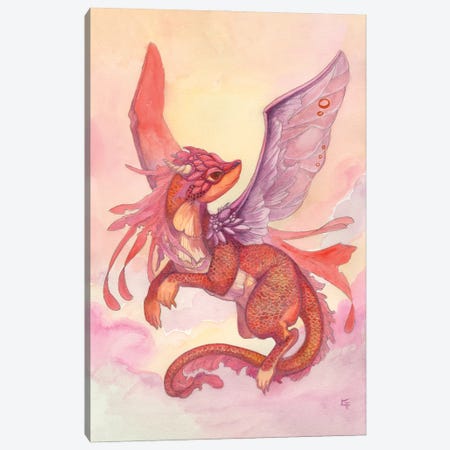 Dawn Dragon Canvas Print #FAI120} by Might Fly Art & Illustration Art Print