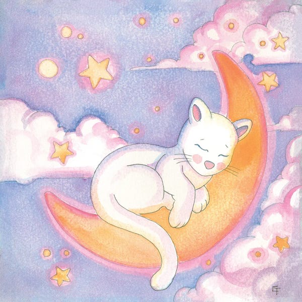 Sleeping & Napping: Sleepy Kitty by Might Fly Art & Illustration