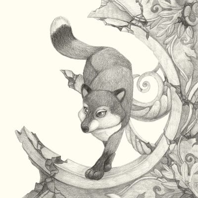 Outfoxed by Might Fly Art & Illustration canvas print